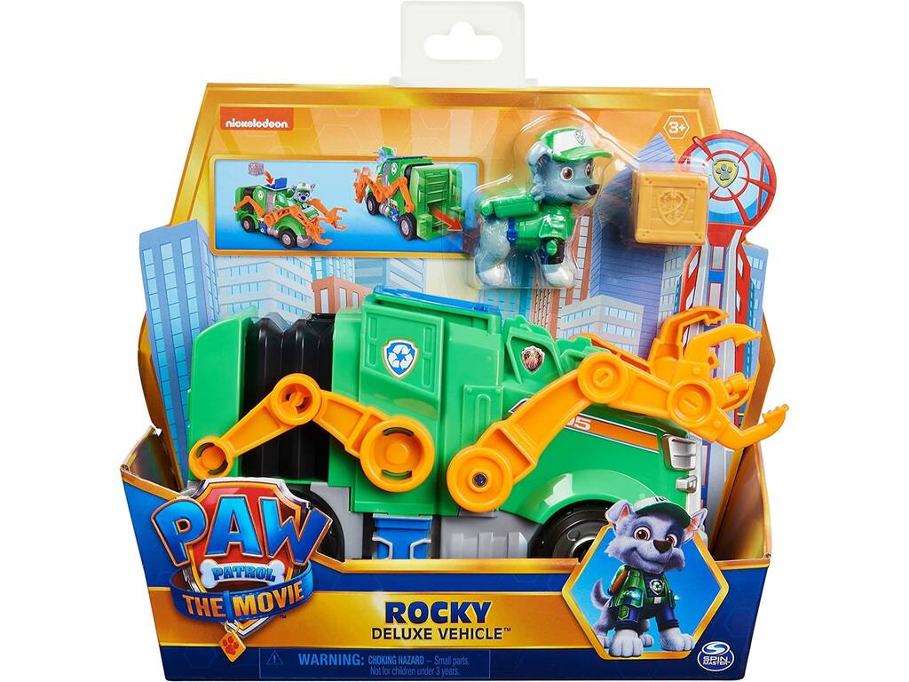 Paw Patrol The Movie Rocky Deluxe Veicolo Spin Master 6061909