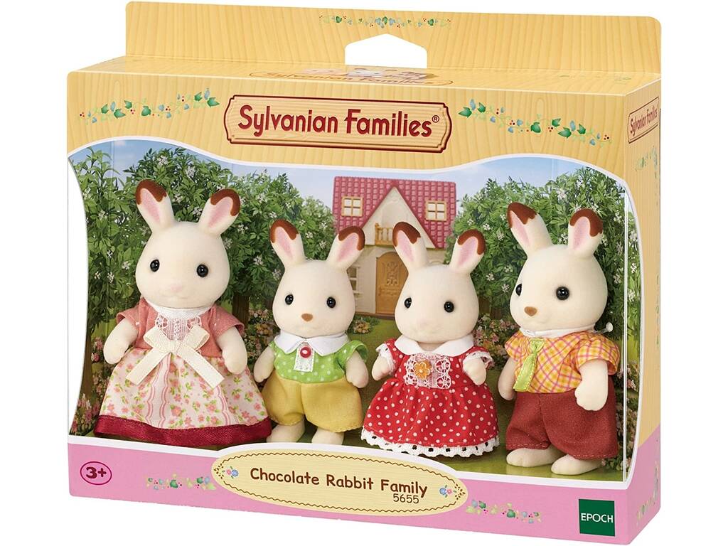 Sylvanian Families Familia Conejos Chocolate Epoch Para Imaginar 5655