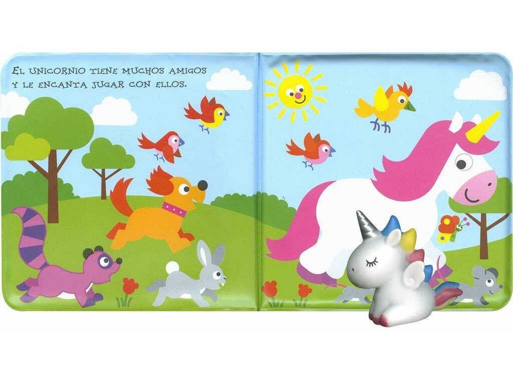 Livro de Banho com Boneco O Unicórnio e Seus Amigos Susaeta S3488001