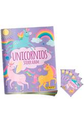 Album Starter Pack Licornes avec 4 enveloppes Panini