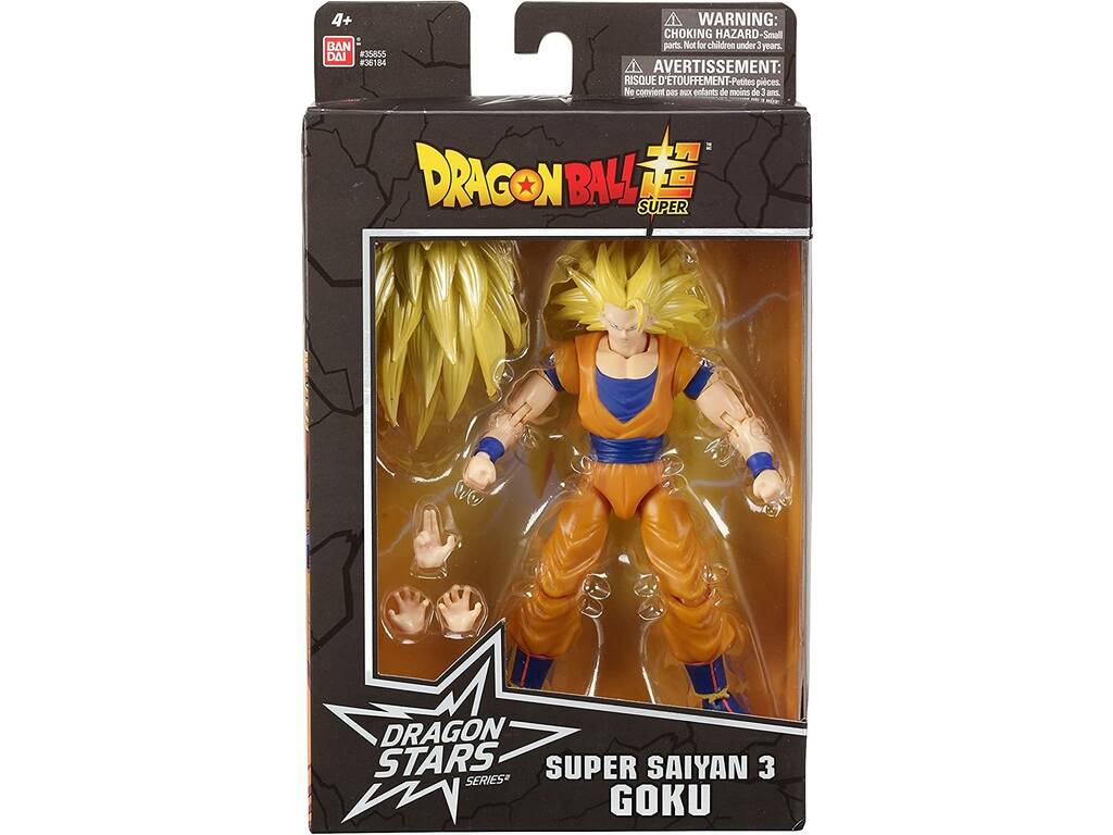 Dragon Ball Super Series Dragon Stars Series Super Saiyan 3 Goku-Figur von Bandai 36184
