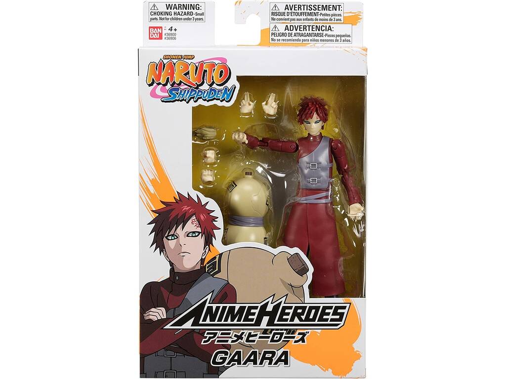 Naruto Figure Anime Heroes Gaara Bandai 36906