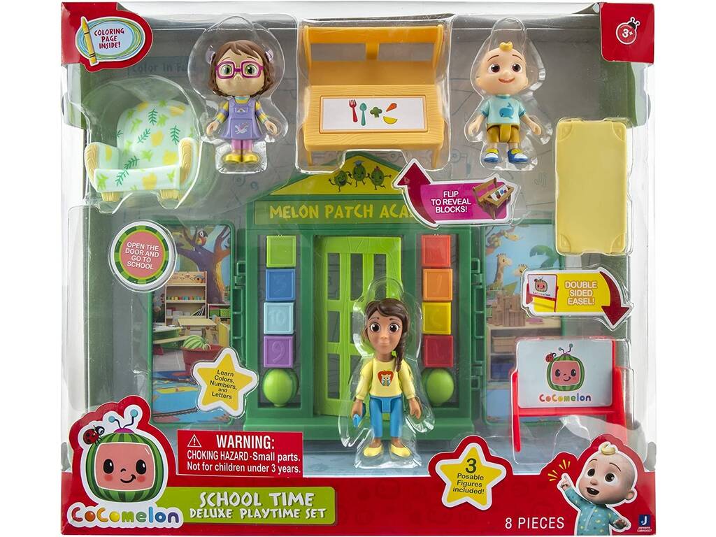 Cocomelon Playset Let's Go to School with Figures Bandai WT0067
