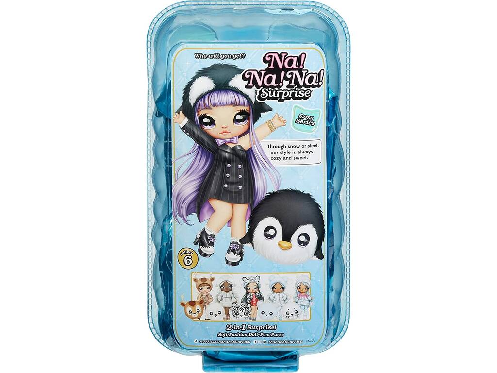 Na! Na! Na! Surprise Cozy Series Muñeca Lavender Penguin MGA 119401