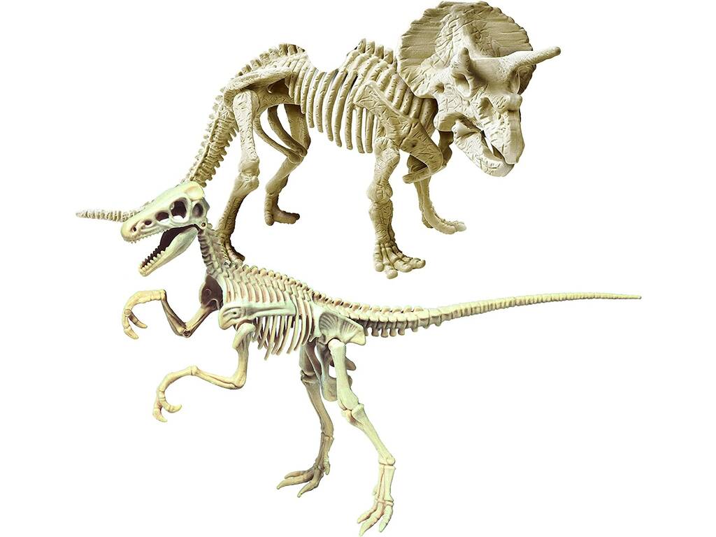 Jurassic World Kit Escavação Triceratops e Velociraptor Clementoni 19289