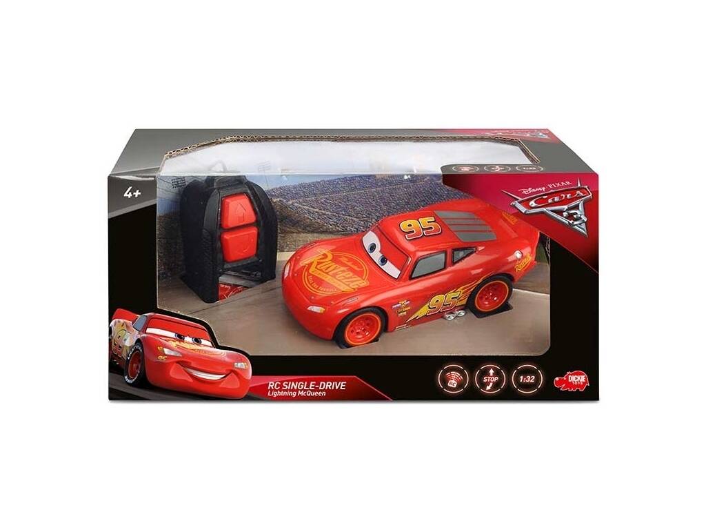 Cars Funksteuerung Lighting McQueen Single Drive 1:32 Simba 203081000