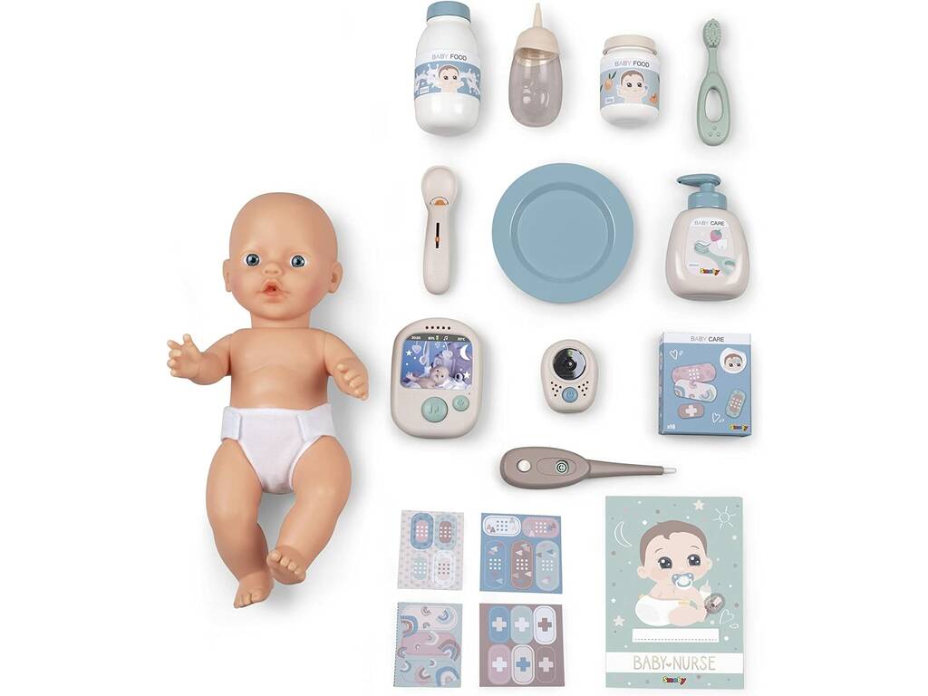 Babyzimmer mit Puppe 32 cm. Smoby 7600220375