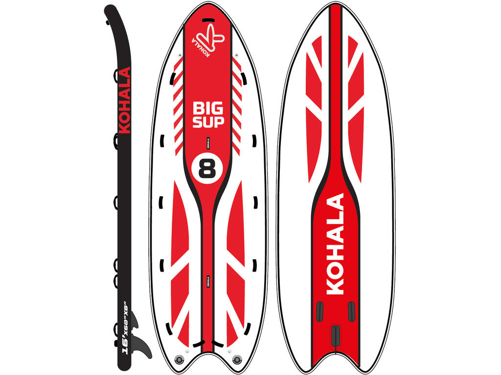 Tabela Paddle Surf Stand-Up Big Sup Kohala 480x155x20 cm. Ociotrends 1646