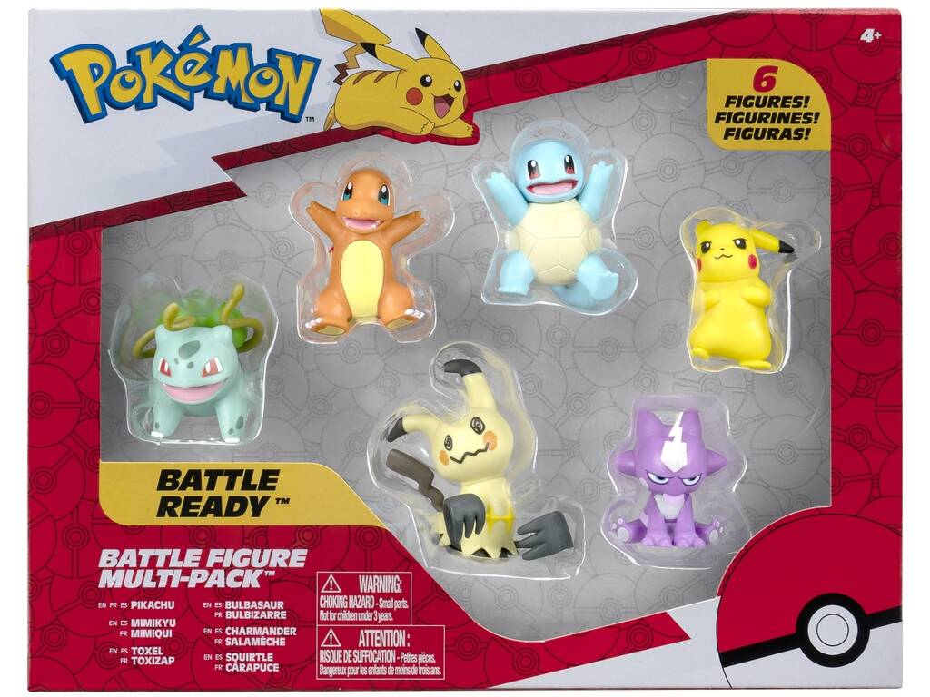 Pokémon Battle Ready Multipack 6 Figurines Bizak 63222684