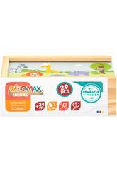 WOOMAX 46461 - Dominó infantil animalitos de la selva - Juguetes educativos  niños - Incluye 30 piezas fabricado en madera natural y sostenible - Juegos  de mesa : : Juguetes y juegos