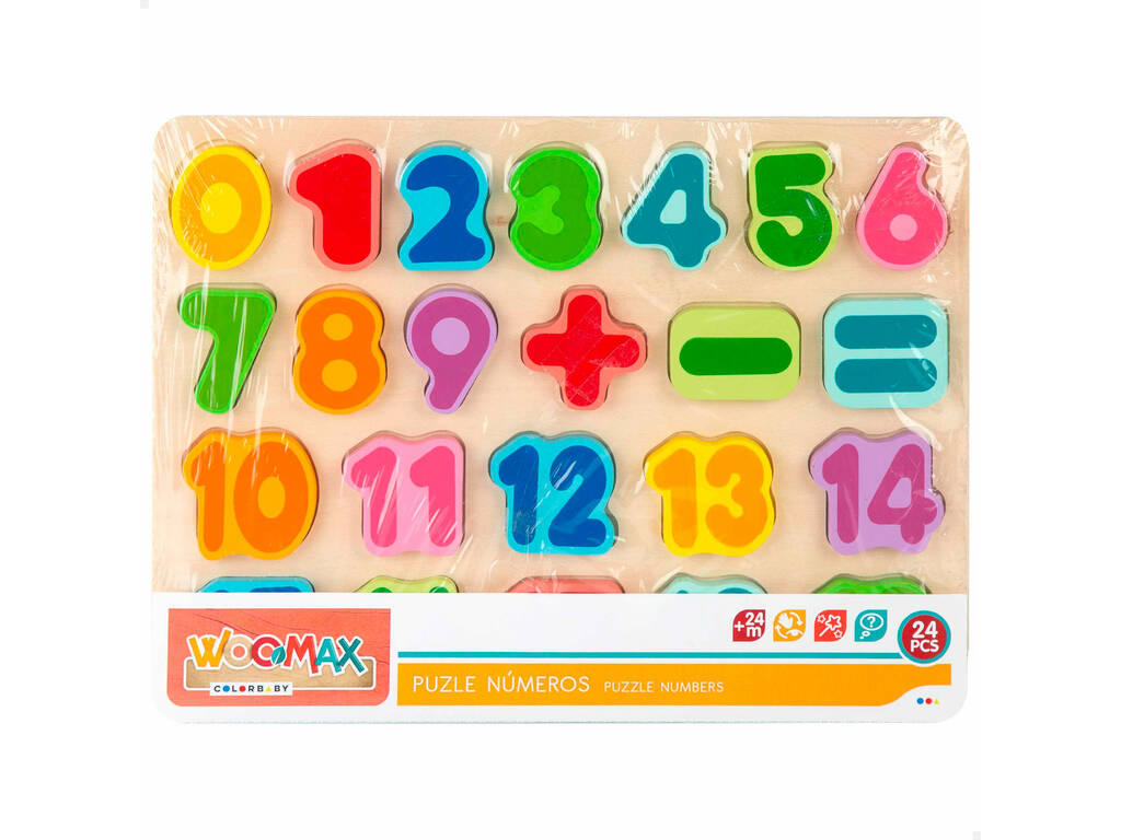 Puzzle Madera Números Color Baby 49344