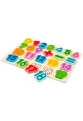 Holz-Nummer Puzzle von Color Baby 49344