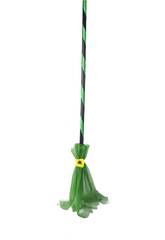 Vassoura Bruxa Tecido 90 cm. Verde