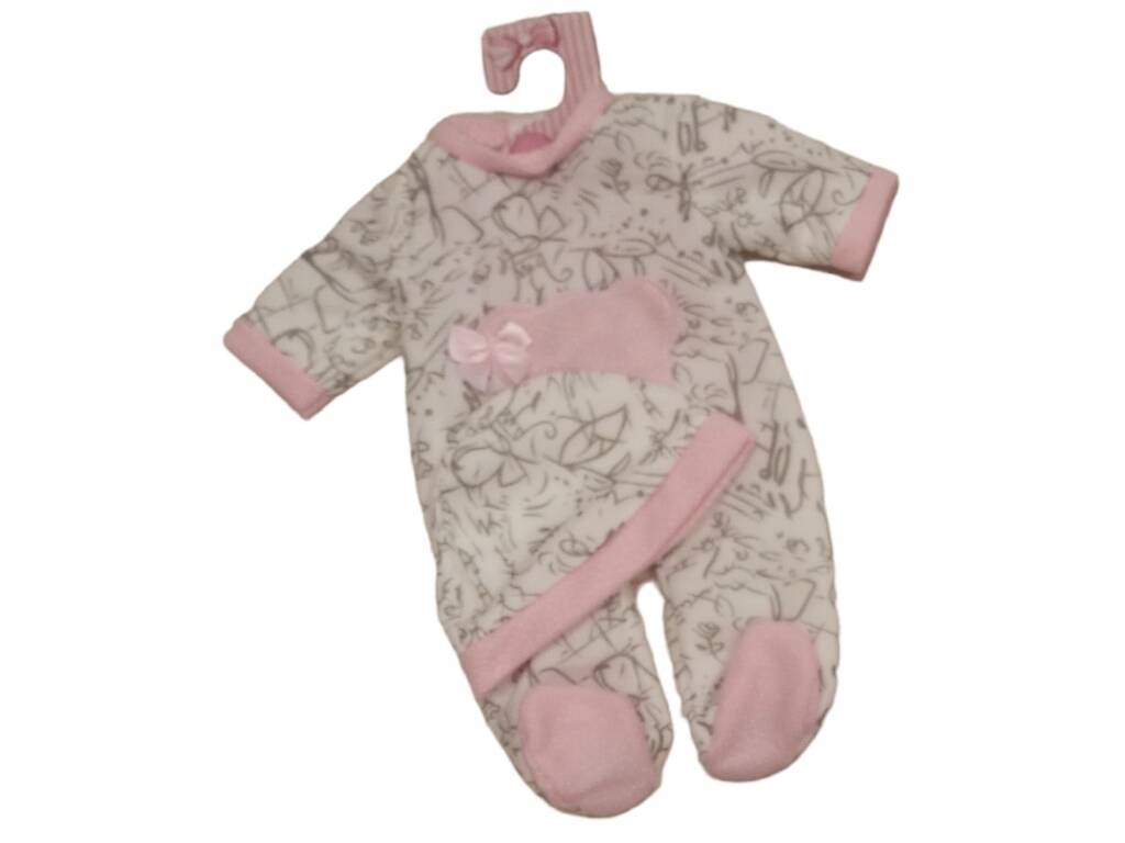 Pijamas De Bebé En Bolsa 40 cm. Rosa Toys 134