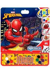 Spiderman Giga Block 4 in 1 mit Farben von Cefa Toys 21873