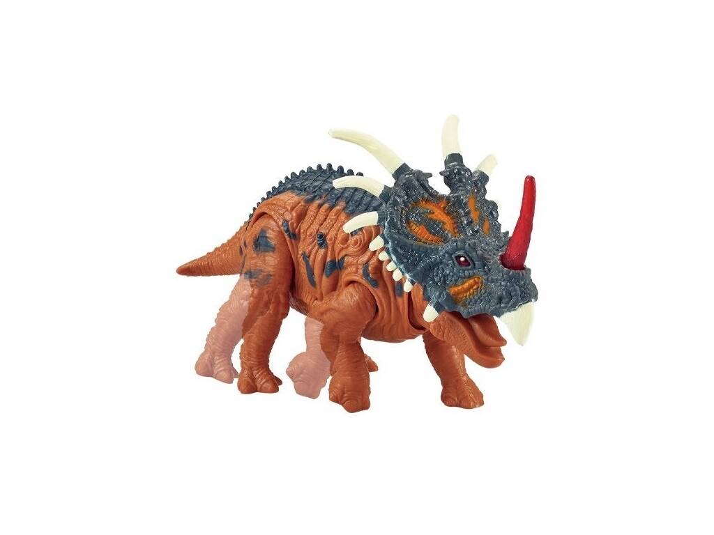 Triceratopo 24 cm. Luci e suoni