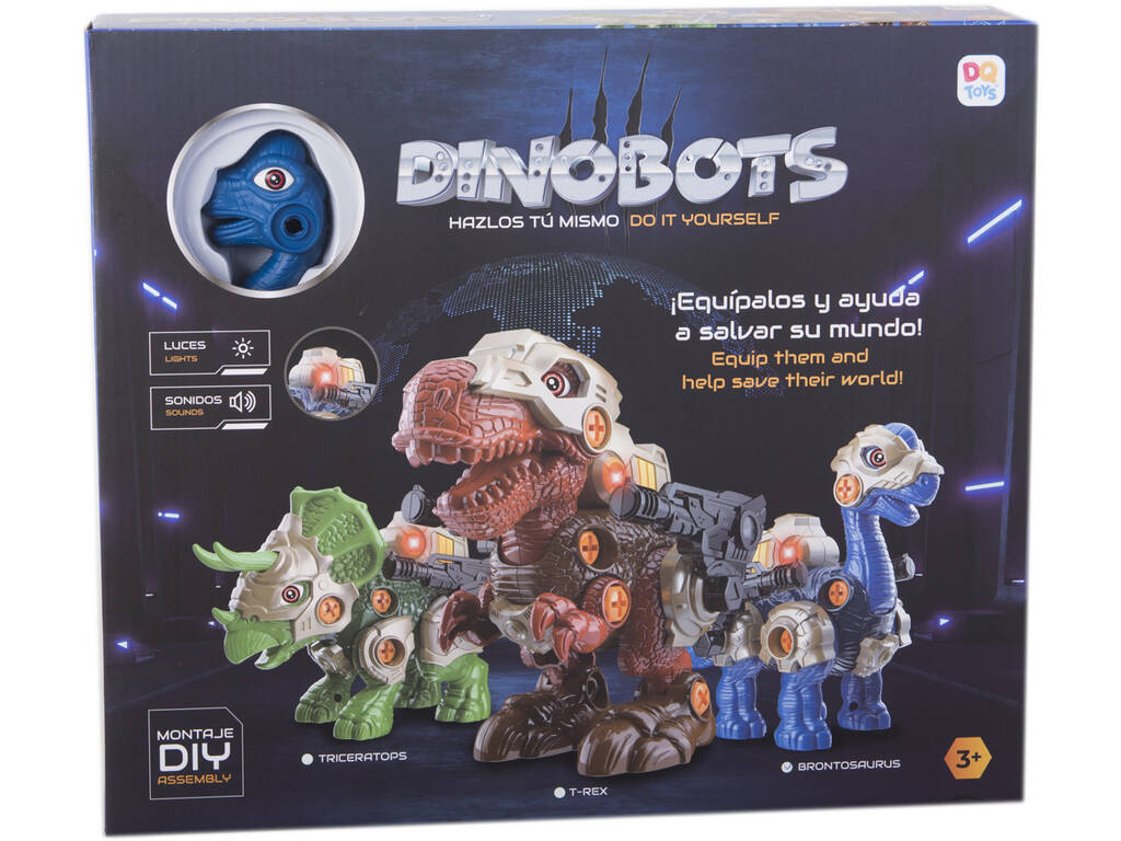 Dinobots Create Your Diplodocus Dinosaur with Lights and Sounds