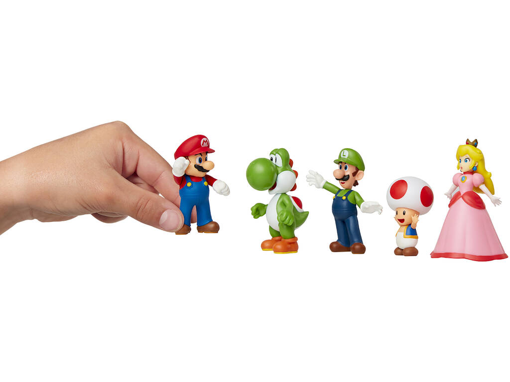 Super Mario Pack 5 figuras Mario y Sus Amigos Jakks 400904
