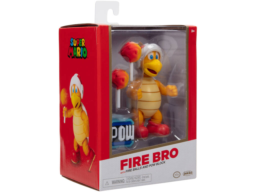 Super Mario Figur Feuer Bruder Jakks 41061