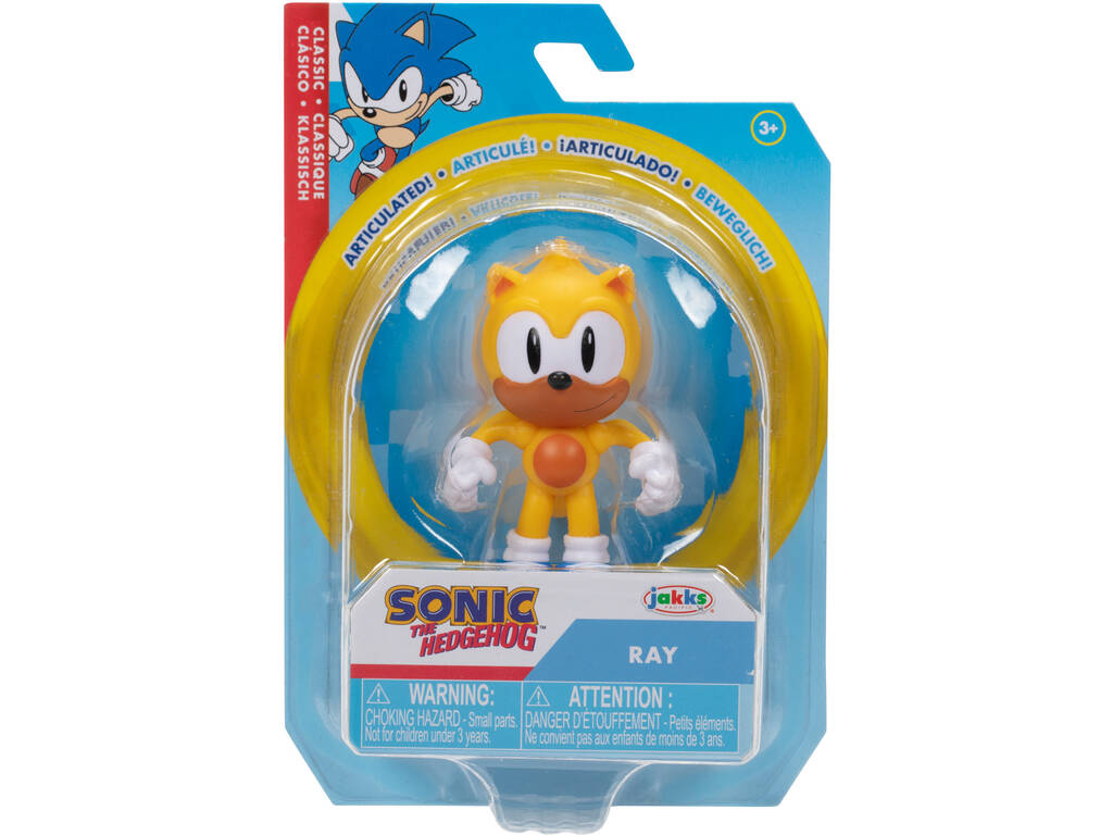 Sonic The Hedgehog Figur Ray 6 cm. Jakks 414374