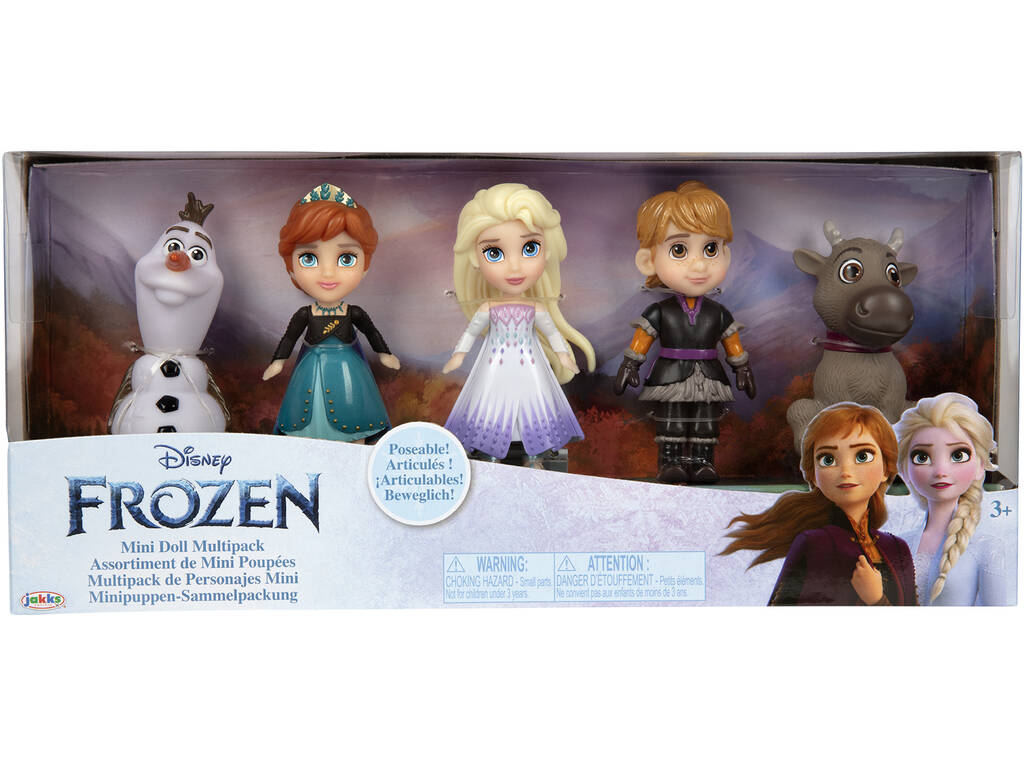 Princesas Disney Frozen 2 7 cm. Mini Toddler Gift Set 5 Piezas Jakks 21498
