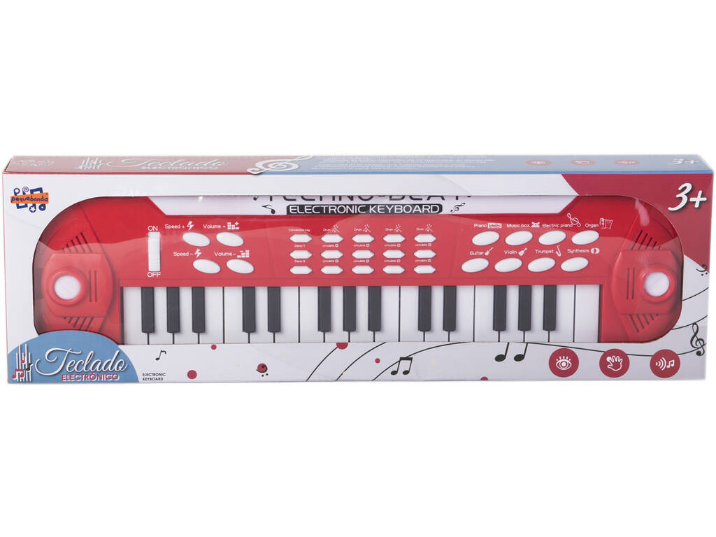 Clavier électronique rouge pour enfants