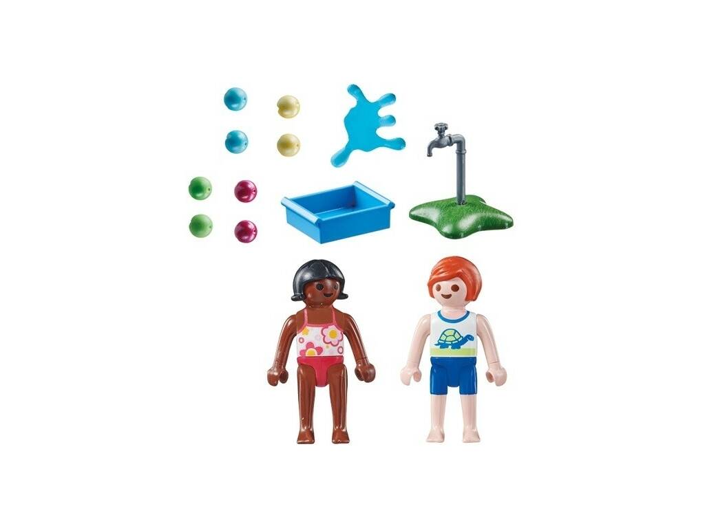 Playmobil besonders Plus Kinder mit Wasserballons 71166