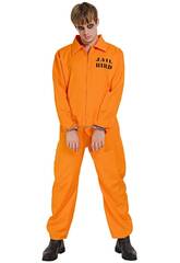 Orange Gefangenen Kostm fr Herren Gre M