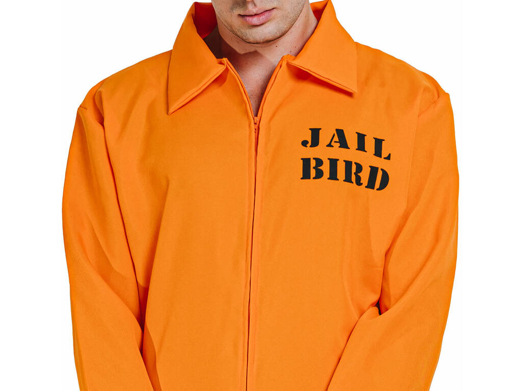 Costume Prigioniero Arancione Uomo Taglia L