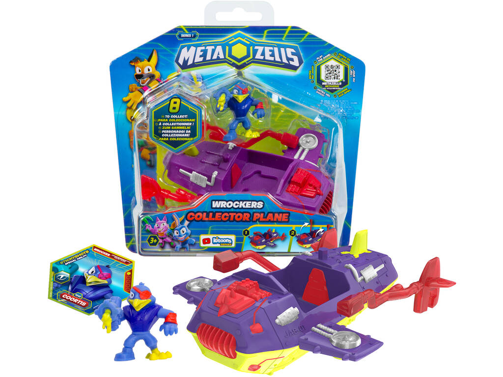 Metazells Vehículo Collector Plane Morado IMC Toys 910225