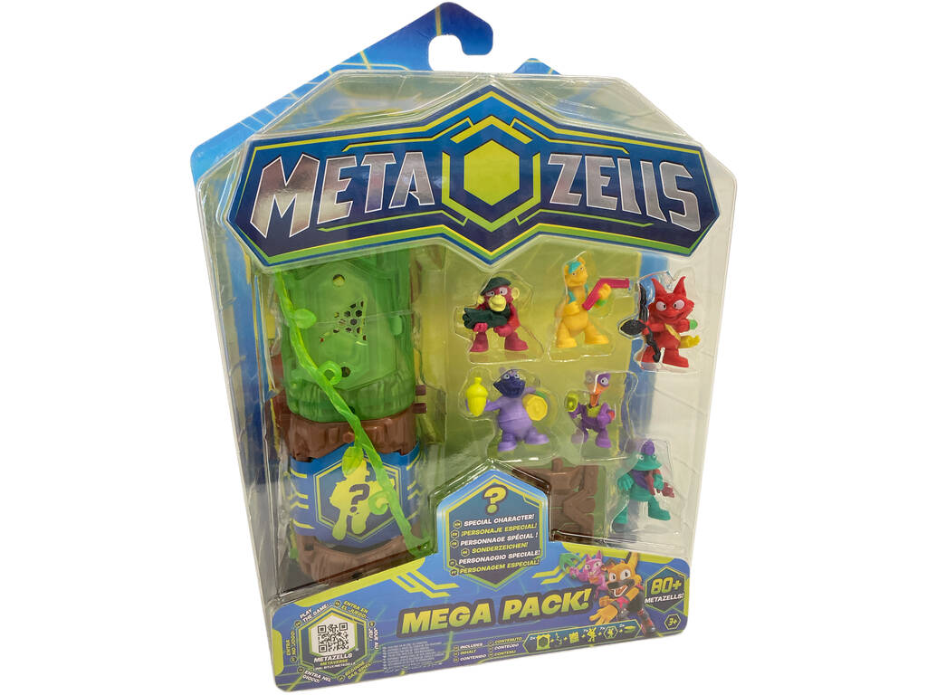 Metazells Mega Pack 7 figuras y 2 Troncos IMC Toys 906945