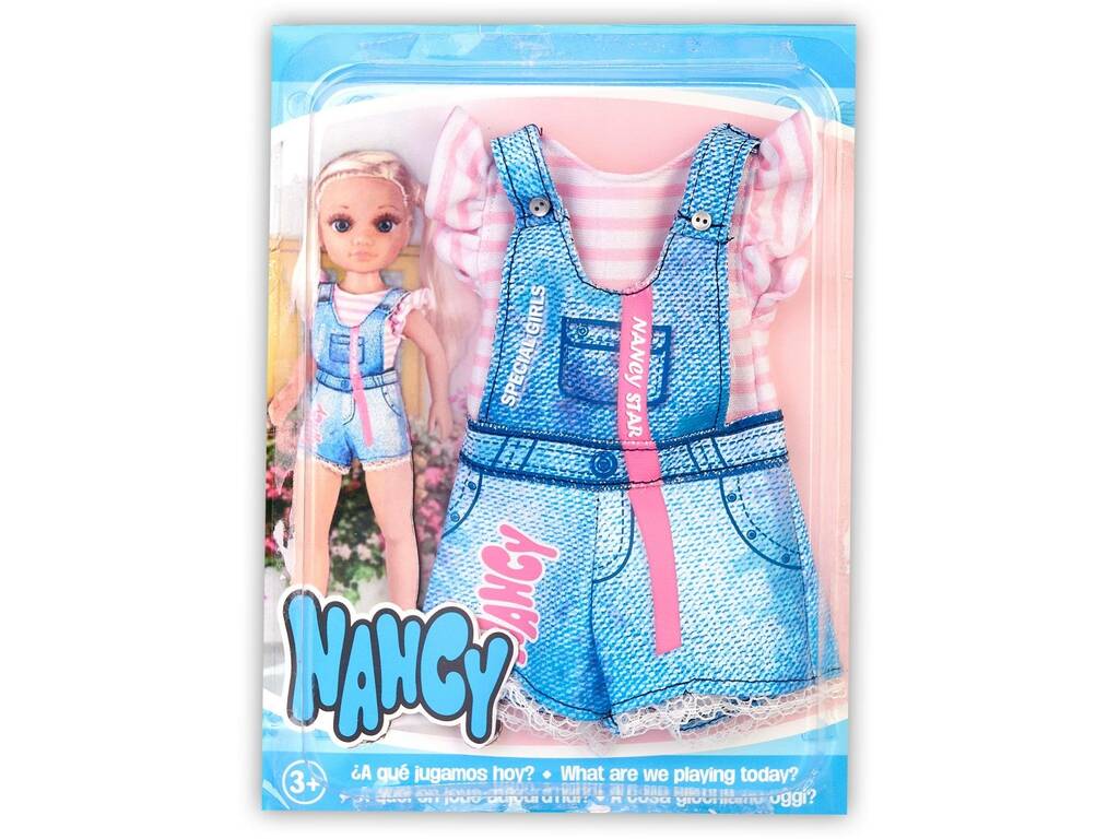 Nancy was spielen wir heute? Kleid mit coolem bensoderen Mädchen Look von Famosa NAC33000