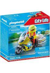 Playmobil City Life Notfallmotorrad mit Blinklicht 71205