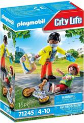 Playmobil City Life Paramdico con Paciente de Playmobil 71245