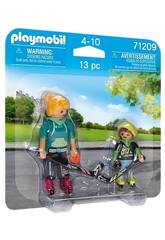 Playmobil Sports Action Duopack Hockey Sur des Patins 71209 