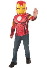 Disfraz Niño Iron Man Pecho y Máscara Rubies G31529