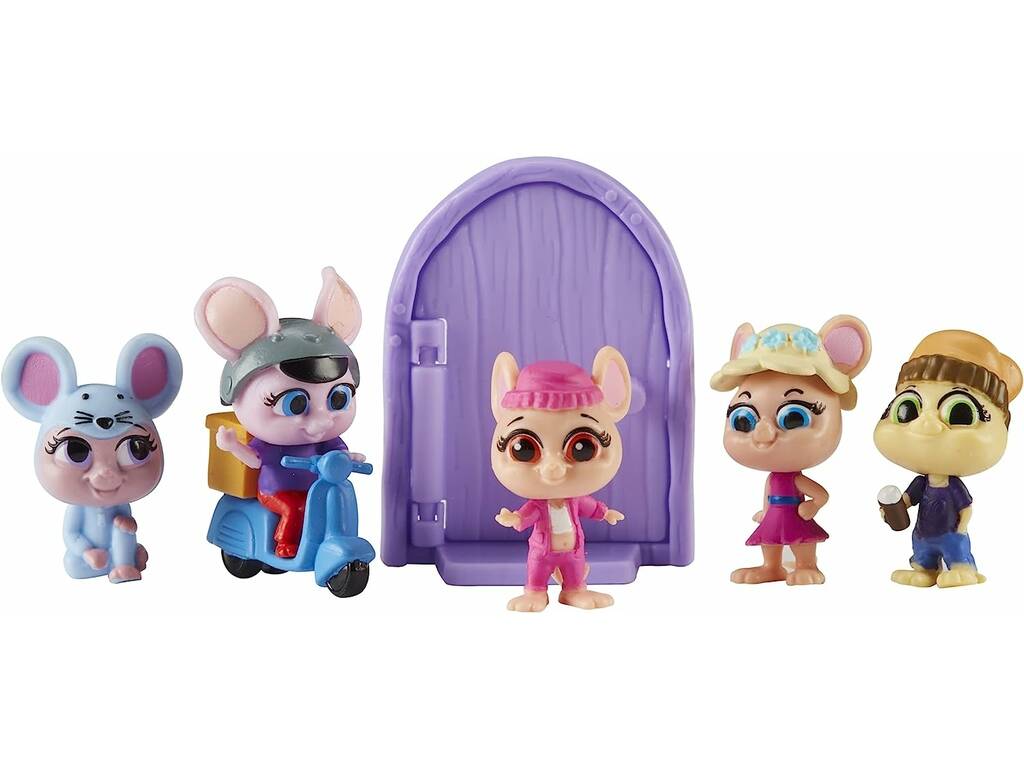 Mouse In The House Pack 5 Figurines ROO, Millie, Mouser, Daisy Doo, Beans x 4 de Bandai CO07708