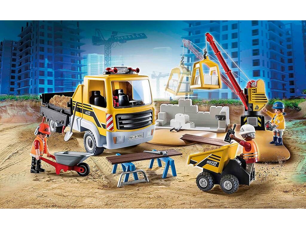 Playmobil City Life Construction with Dump Truck 70742