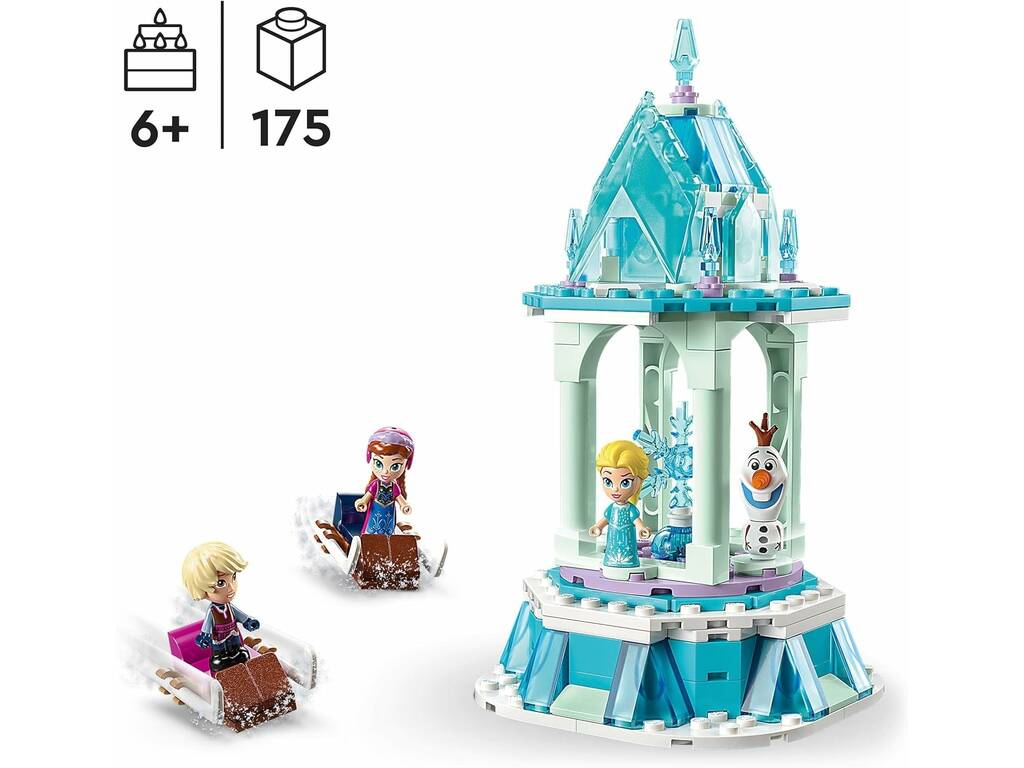 Lego Disney Frozen La giostra magica di Anna ed Elsa 43218