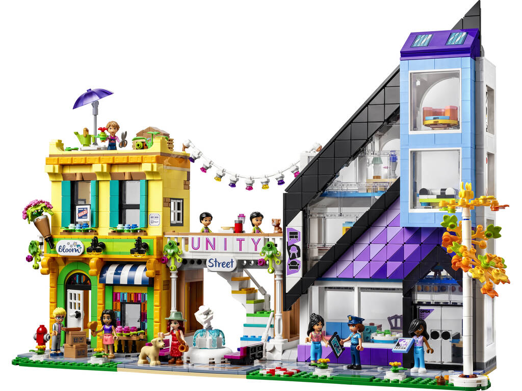 Lego Friends Fiorista e negozio di disegni in centro 41732