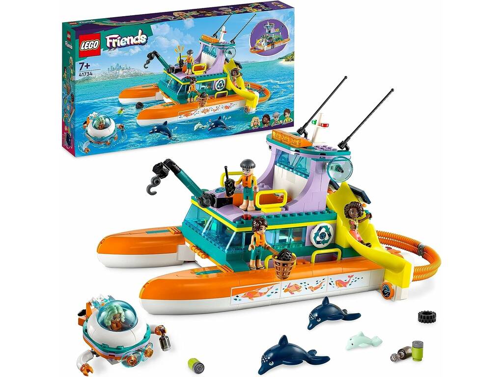 Bateau de sauvetage maritime Lego Friends 41734