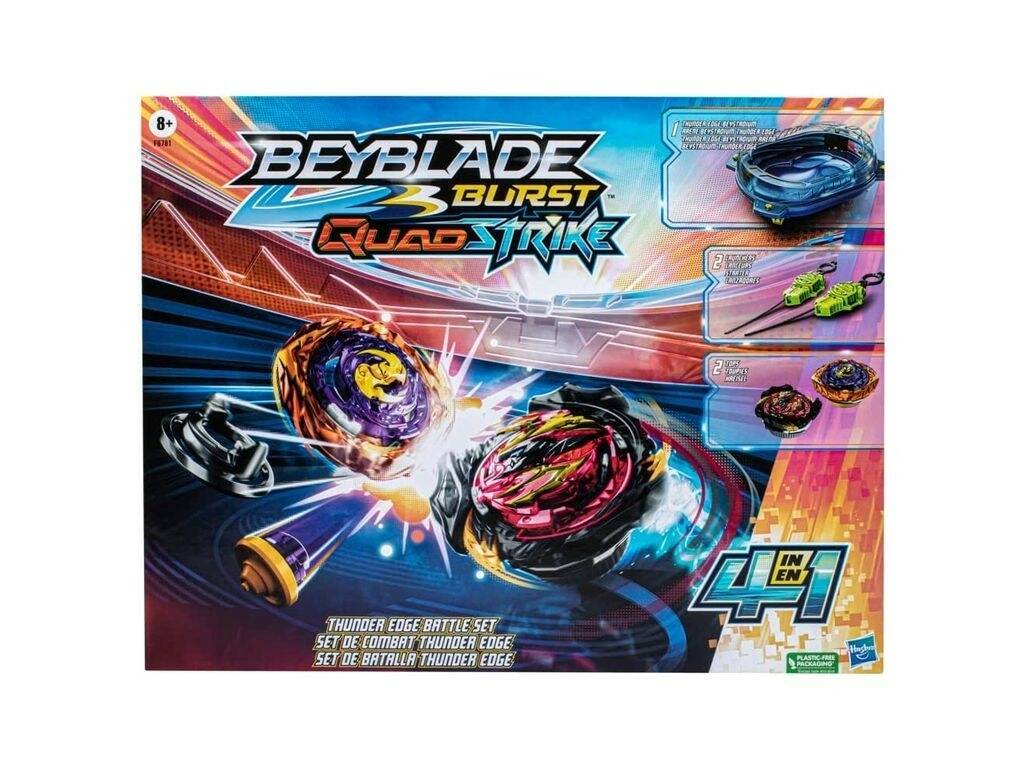 Beyblade Burst Quadstrike Set de Batalla Thunder Edge Hasbro F6781