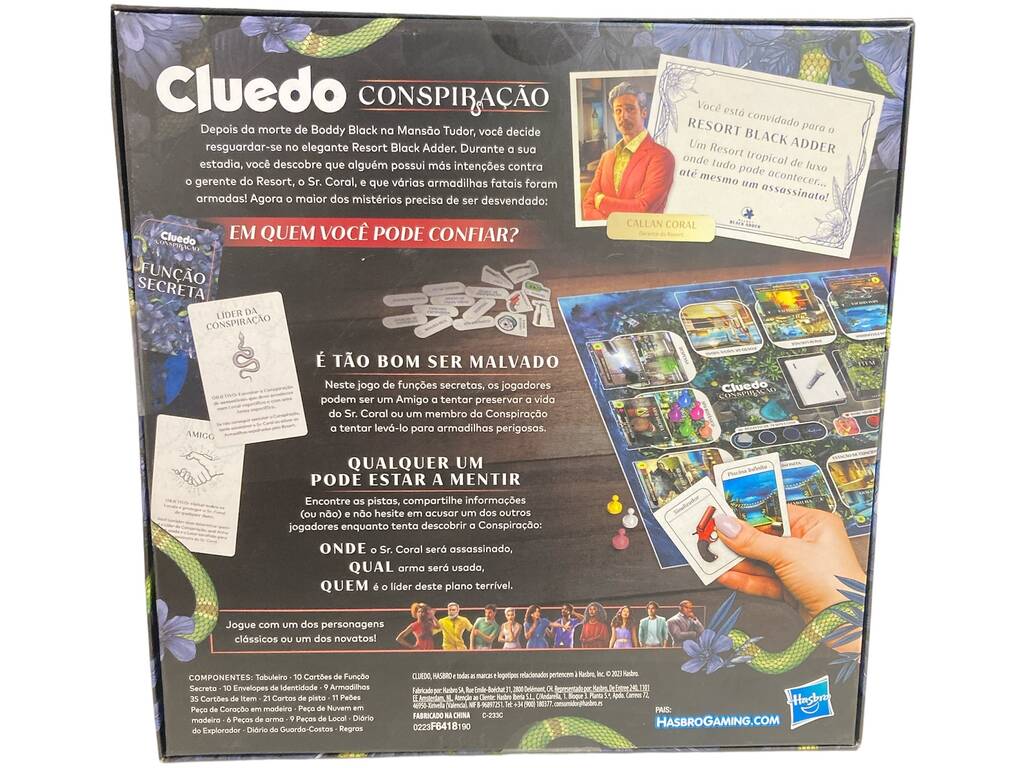 Cluedo Verschwörung Portugiesisch Hasbro F6418190
