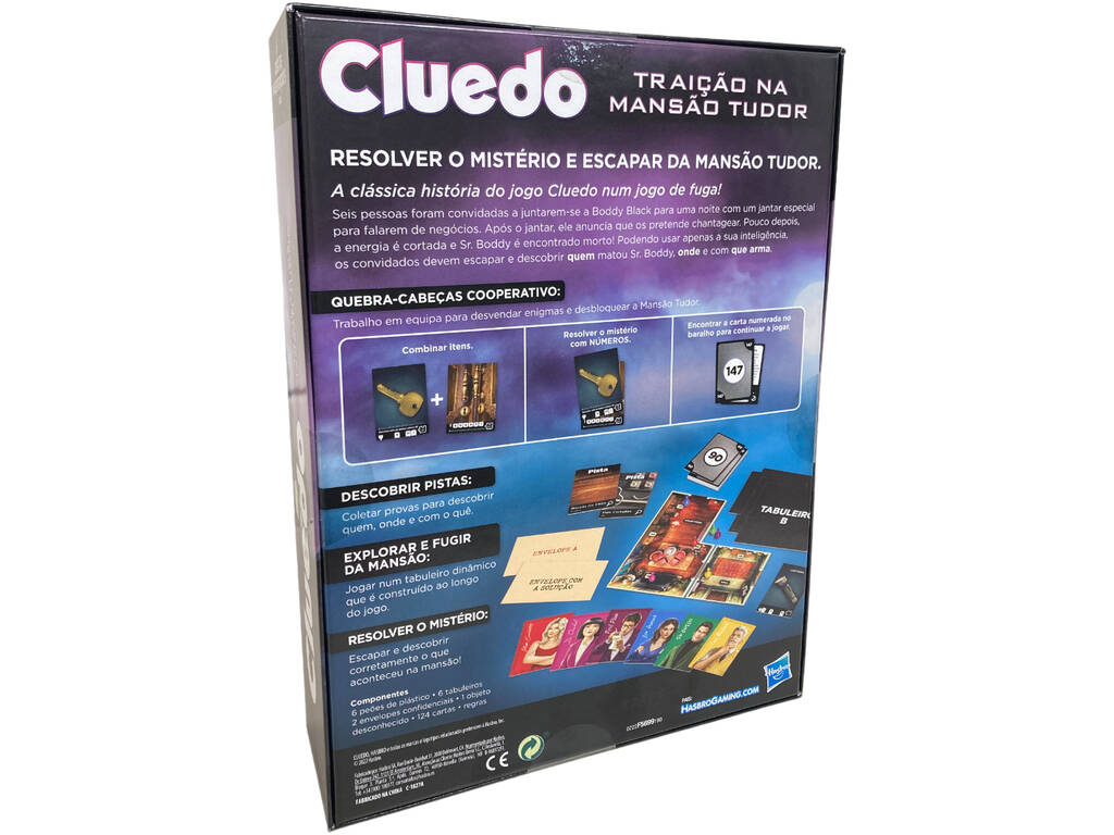 Cluedo Traição na Mansão Tudor em Português Hasbro F5699190