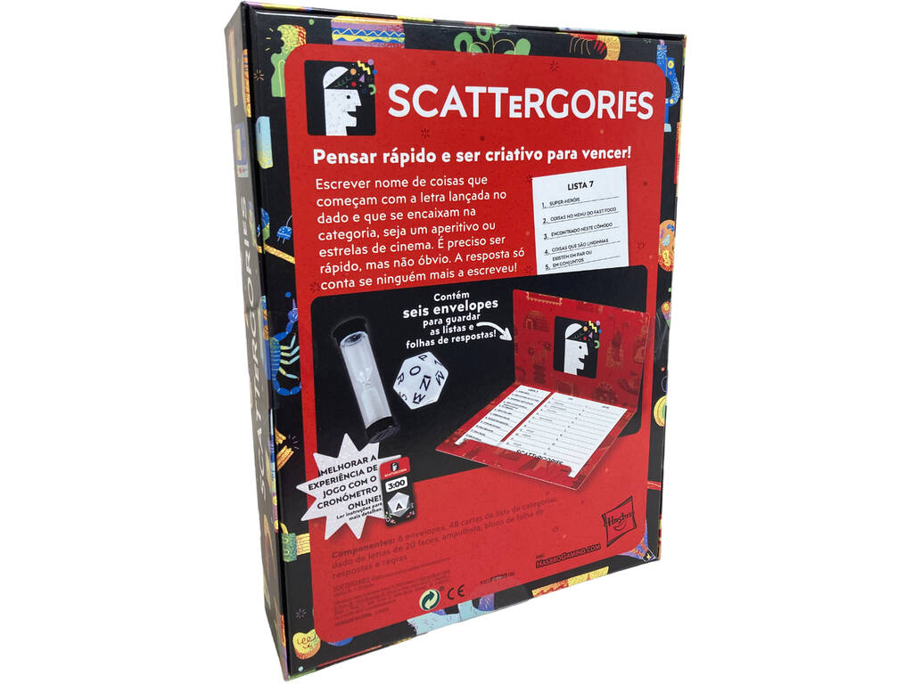 Scattergories 2023 en portugais Hasbro F6795190