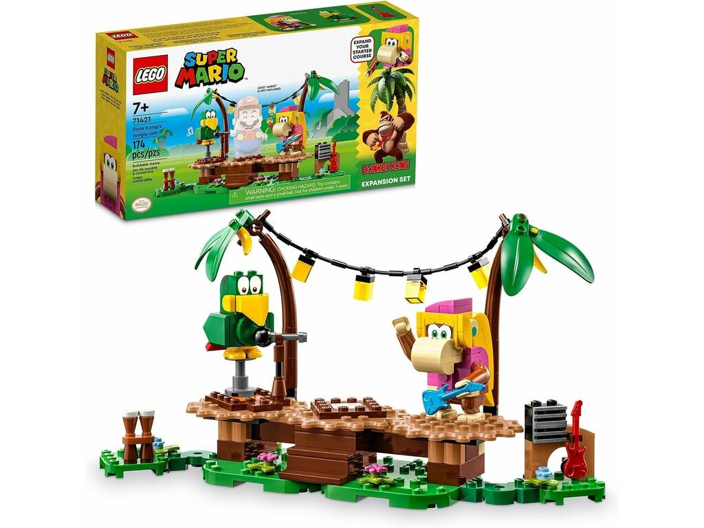 Lego Super Mario Erweiterungsset: Jungle Rush mit Dixie Kong 71421