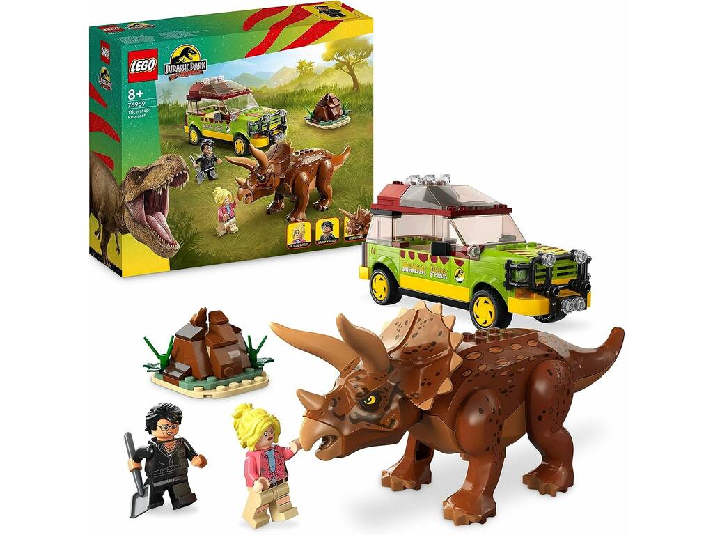 Lego Jurassic World Análise do Triceratops 76959