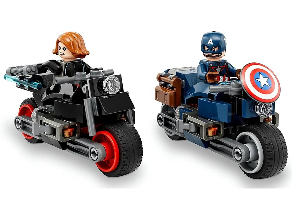 Lego Marvel Motos de Viuda Negra y el Capitán América 76260