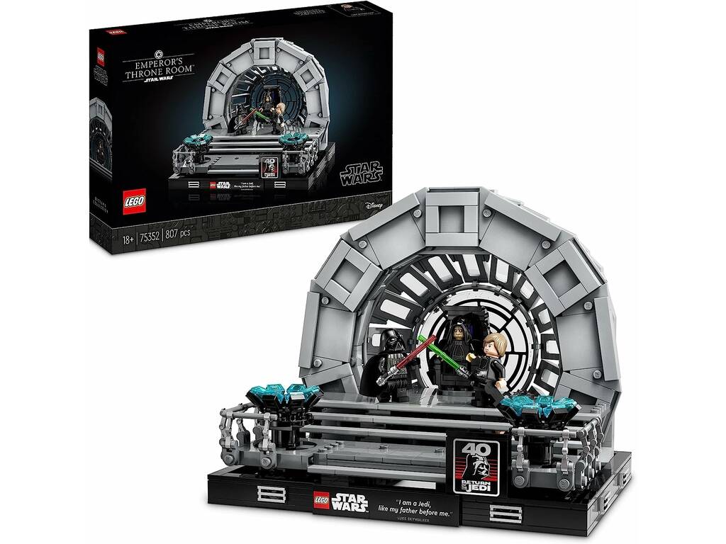 Diorama Lego Star Wars : Salle du Trône de l'Empereur 75352