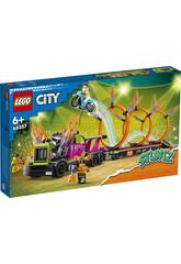 Lego City Stuntz Desafo Acrobtico Camin y Anillos de Fuego 60357